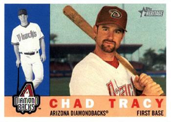 #201 Chad Tracy - Arizona Diamondbacks - 2009 Topps Heritage Baseball