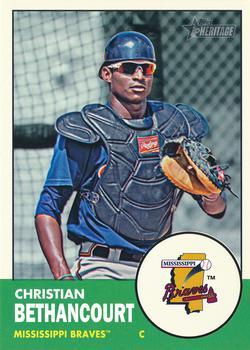 #201 Christian Bethancourt - Mississippi Braves - 2012 Topps Heritage Minor League Baseball