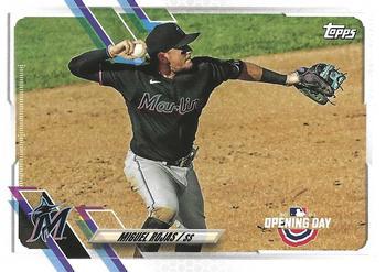 #201 Miguel Rojas - Miami Marlins - 2021 Topps Opening Day Baseball