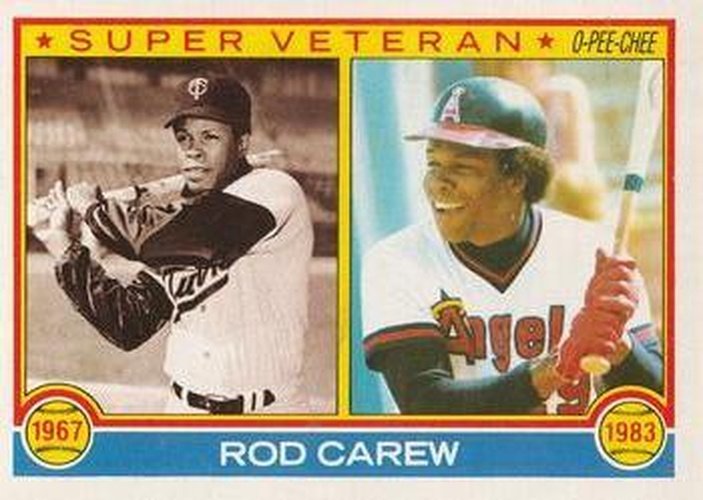 #201 Rod Carew - Minnesota Twins / California Angels - 1983 O-Pee-Chee Baseball