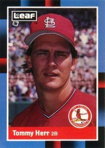 #201 Tommy Herr - St. Louis Cardinals - 1988 Leaf Baseball