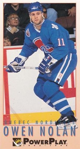 #201 Owen Nolan - Quebec Nordiques - 1993-94 Fleer PowerPlay Hockey
