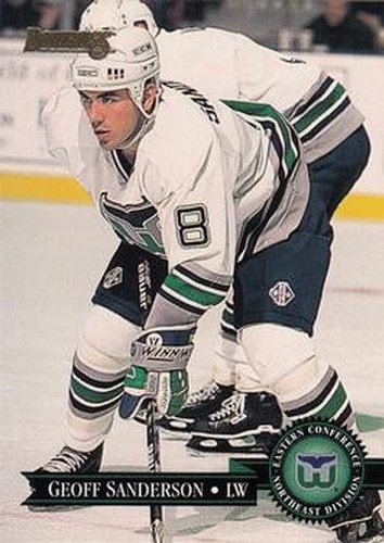 #201 Geoff Sanderson - Hartford Whalers - 1995-96 Donruss Hockey