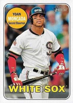 #201b Yoan Moncada - Chicago White Sox - 2018 Topps Heritage Baseball