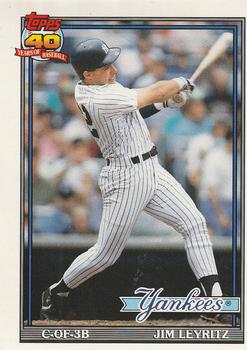 #202 Jim Leyritz - New York Yankees - 1991 O-Pee-Chee Baseball