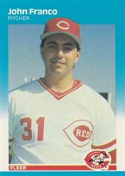#202 John Franco - Cincinnati Reds - 1987 Fleer Baseball
