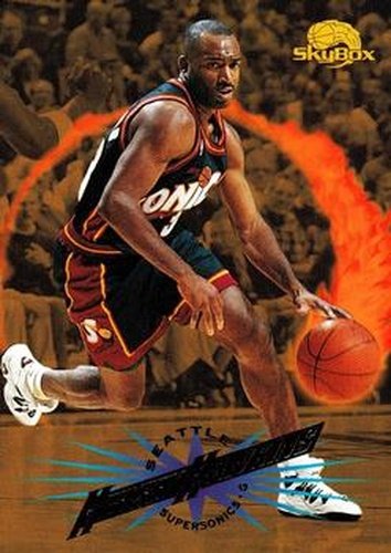 #202 Hersey Hawkins - Seattle SuperSonics - 1995-96 SkyBox Premium Basketball