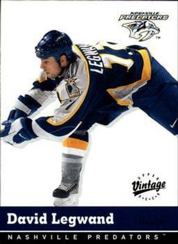 #202 David Legwand - Nashville Predators - 2000-01 Upper Deck Vintage Hockey