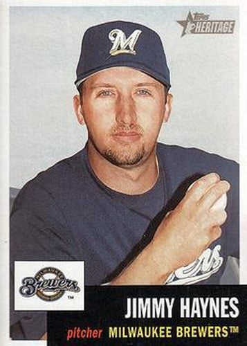 #202 Jimmy Haynes - Milwaukee Brewers - 2002 Topps Heritage Baseball