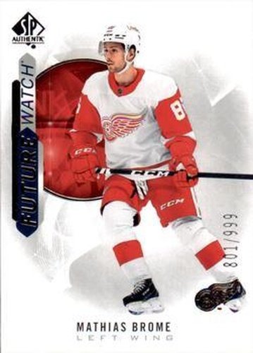 #202 Mathias Brome - Detroit Red Wings - 2020-21 SP Authentic Hockey