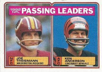 #202 1982 Passing Leaders - Joe Theismann / Ken Anderson - Washington Redskins / Cincinnati Bengals - 1983 Topps Football