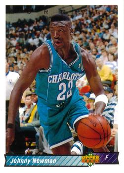 #202 Johnny Newman - Charlotte Hornets - 1992-93 Upper Deck Basketball