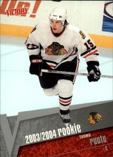 #203 Tuomo Ruutu - Chicago Blackhawks - 2003-04 Upper Deck Victory Hockey