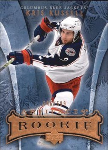 #203 Kris Russell - Columbus Blue Jackets - 2007-08 Upper Deck Artifacts Hockey