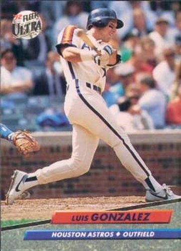 #203 Luis Gonzalez - Houston Astros - 1992 Ultra Baseball
