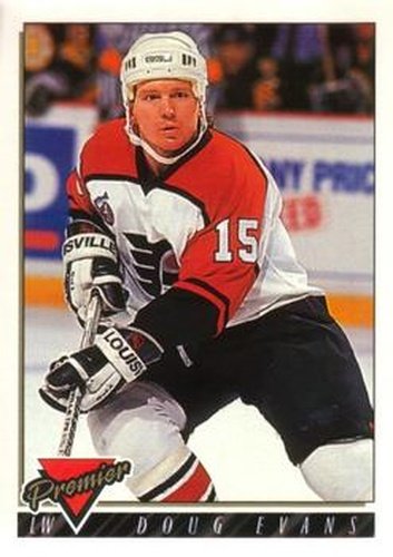 #203 Doug Evans - Philadelphia Flyers - 1993-94 O-Pee-Chee Premier Hockey
