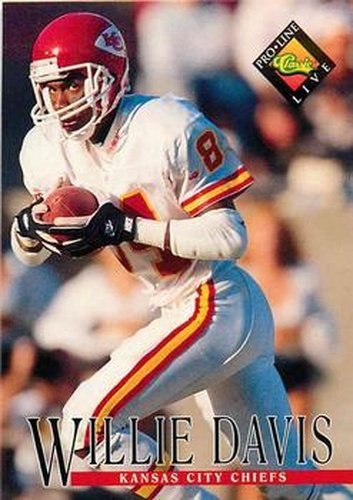 #203 Willie Davis - Kansas City Chiefs - 1994 Pro Line Live Football