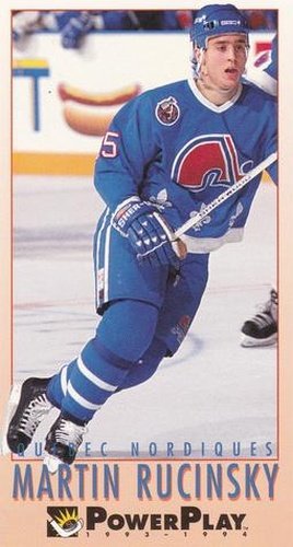 #203 Martin Rucinsky - Quebec Nordiques - 1993-94 Fleer PowerPlay Hockey