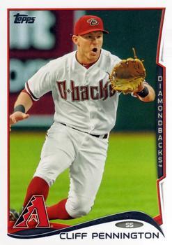 #203 Cliff Pennington - Arizona Diamondbacks - 2014 Topps Baseball