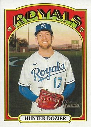 #203 Hunter Dozier - Kansas City Royals - 2021 Topps Heritage Baseball