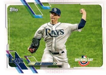 #203 Ryan Yarbrough - Tampa Bay Rays - 2021 Topps Opening Day Baseball