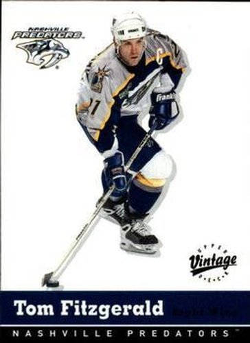 #203 Tom Fitzgerald - Nashville Predators - 2000-01 Upper Deck Vintage Hockey