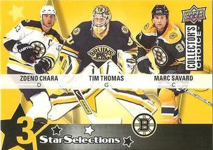 #203 Tim Thomas / Marc Savard / Zdeno Chara - Boston Bruins - 2009-10 Collector's Choice Hockey