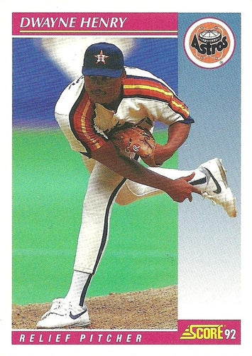 #204 Dwayne Henry - Houston Astros - 1992 Score Baseball