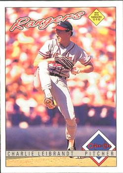 #204 Charlie Leibrandt - Texas Rangers - 1993 O-Pee-Chee Baseball