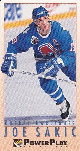 #204 Joe Sakic - Quebec Nordiques - 1993-94 Fleer PowerPlay Hockey