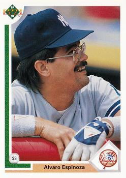 #204 Alvaro Espinoza - New York Yankees - 1991 Upper Deck Baseball