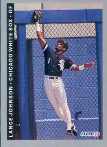 #204 Lance Johnson - Chicago White Sox - 1993 Fleer Baseball