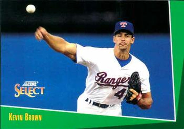 #204 Kevin Brown - Texas Rangers - 1993 Select Baseball