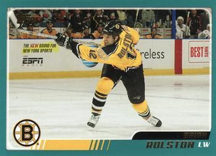 #204 Brian Rolston - Boston Bruins - 2003-04 Topps Hockey