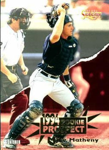 #204 Mike Matheny - Milwaukee Brewers - 1994 Select Baseball