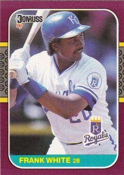#204 Frank White - Kansas City Royals - 1987 Donruss Opening Day Baseball