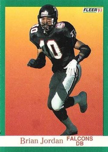 #205 Brian Jordan - Atlanta Falcons - 1991 Fleer Football