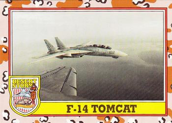 #205 F-14 Tomcat - 1991 Topps Desert Storm