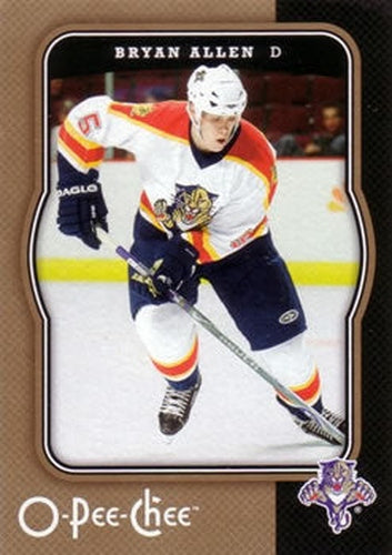 #205 Bryan Allen - Florida Panthers - 2007-08 O-Pee-Chee Hockey