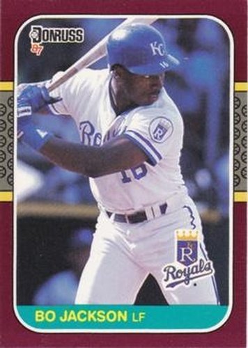 #205 Bo Jackson - Kansas City Royals - 1987 Donruss Opening Day Baseball