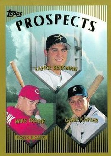 #205 Lance Berkman / Mike Frank / Gabe Kapler - Houston Astros / Cincinnati Reds / Detroit Tigers - 1999 Topps Baseball