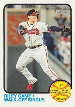#205 Austin Riley - Atlanta Braves - 2022 Topps Heritage Baseball