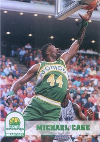 #205 Michael Cage - Seattle SuperSonics - 1993-94 Hoops Basketball