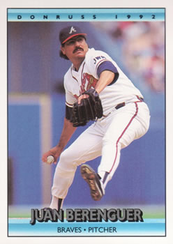 #205 Juan Berenguer - Atlanta Braves - 1992 Donruss Baseball