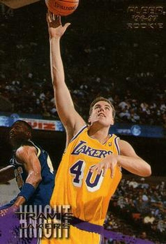 #205 Travis Knight - Los Angeles Lakers - 1996-97 Fleer Basketball
