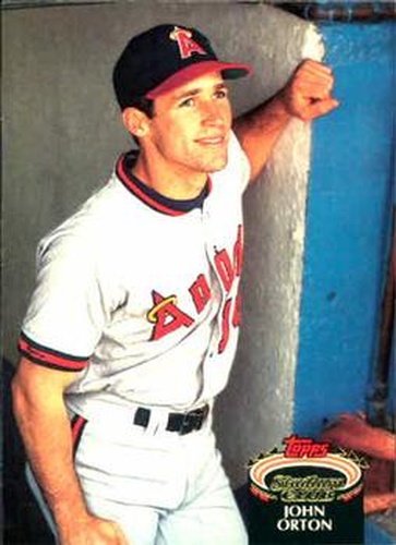 #263 John Orton - California Angels - 1992 Stadium Club Baseball