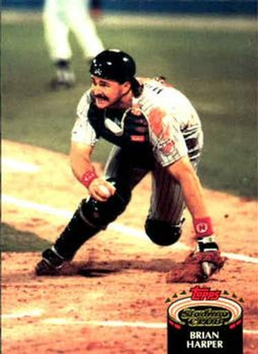 #296 Brian Harper - Minnesota Twins - 1992 Stadium Club Baseball