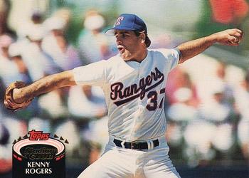 #311 Kenny Rogers - Texas Rangers - 1992 Stadium Club Baseball