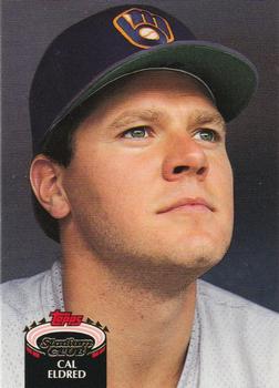 #327 Cal Eldred - Milwaukee Brewers - 1992 Stadium Club Baseball