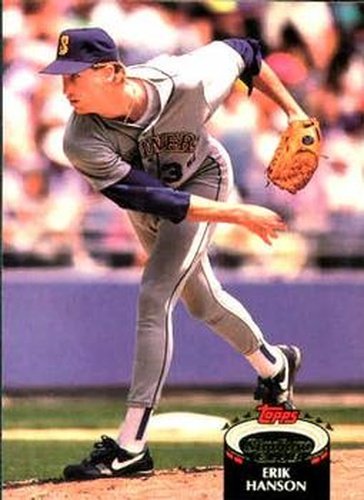 #37 Erik Hanson - Seattle Mariners - 1992 Stadium Club Baseball